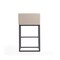 Manhattan Comfort Embassy Barstool in Cream and Black (Set of 3) 3-BS018-CR - alternate 2
